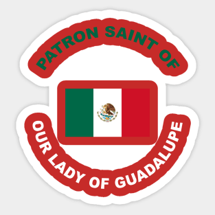 MEXICO PATRON SAINT Sticker